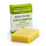 Shampoo & Body Bar for Oily Hair- Neem & Tea Tree
