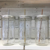 Mason Jar Lids for Use With Straws