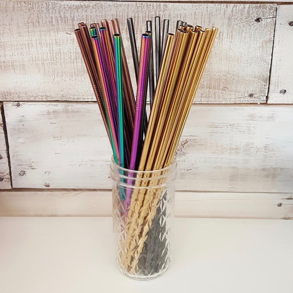 XL Stainless Steel Straws for Tall Drinks