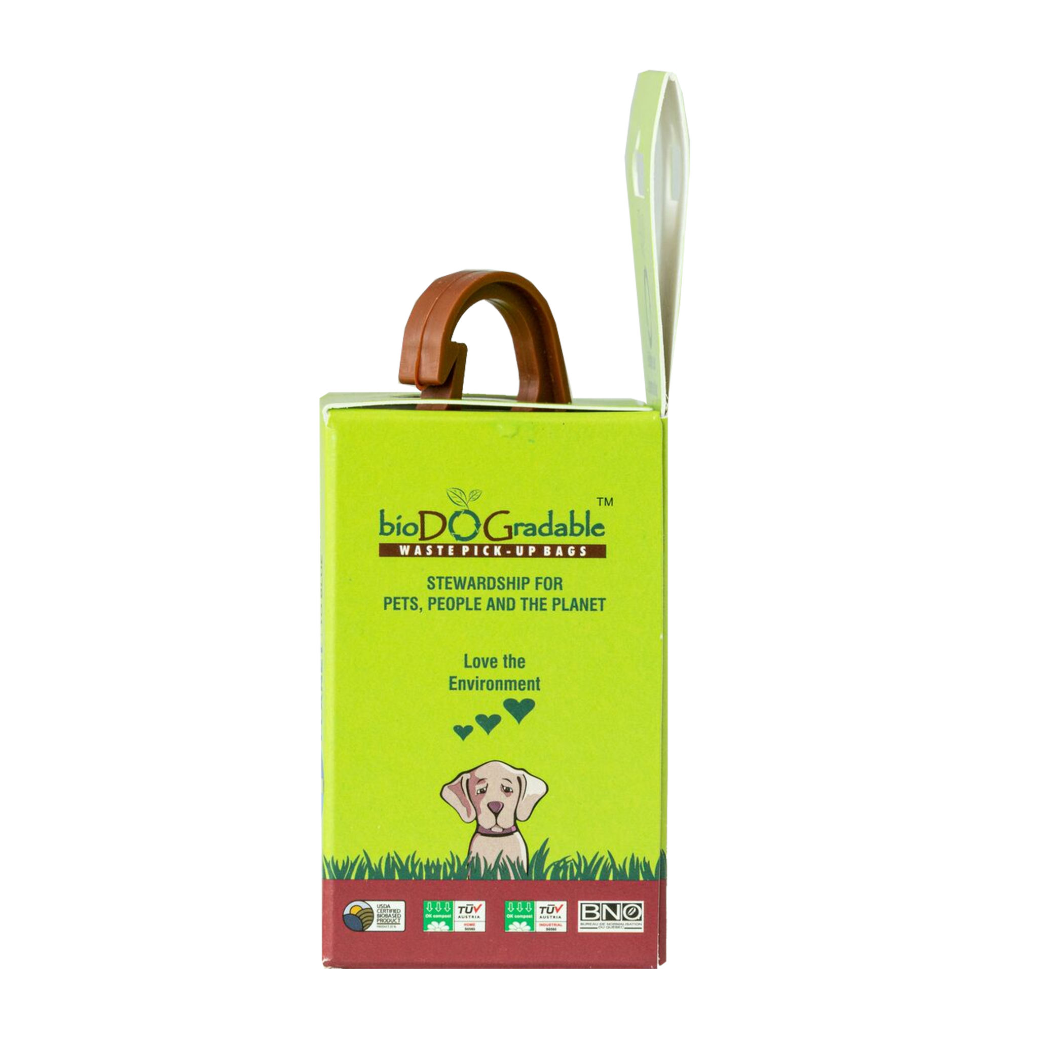 Leash Dispenser with 15 Dog Poop Bags